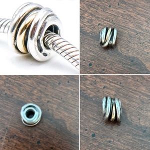 Pandora Two Toned twisting charm